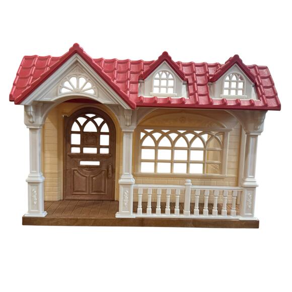 Sweet Raspberry Home Epoch Calico Critters Sylvanian Families Single Story House - Picture 1 of 9